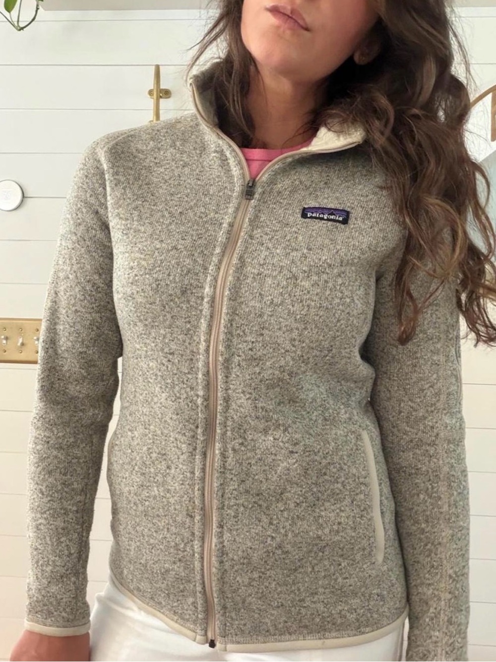Patagonia Women’s Better Sweater Full Zip Fleece Jacket Heather Gray Size M
